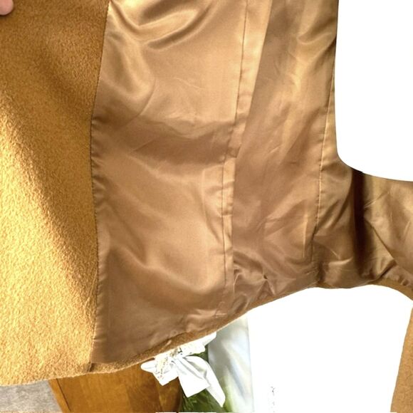 TALBOTS CAMEL WOOL BLEND COAT JACKET SIZE 6 NWOT MRSP $269/$179 - Picture 10 of 14